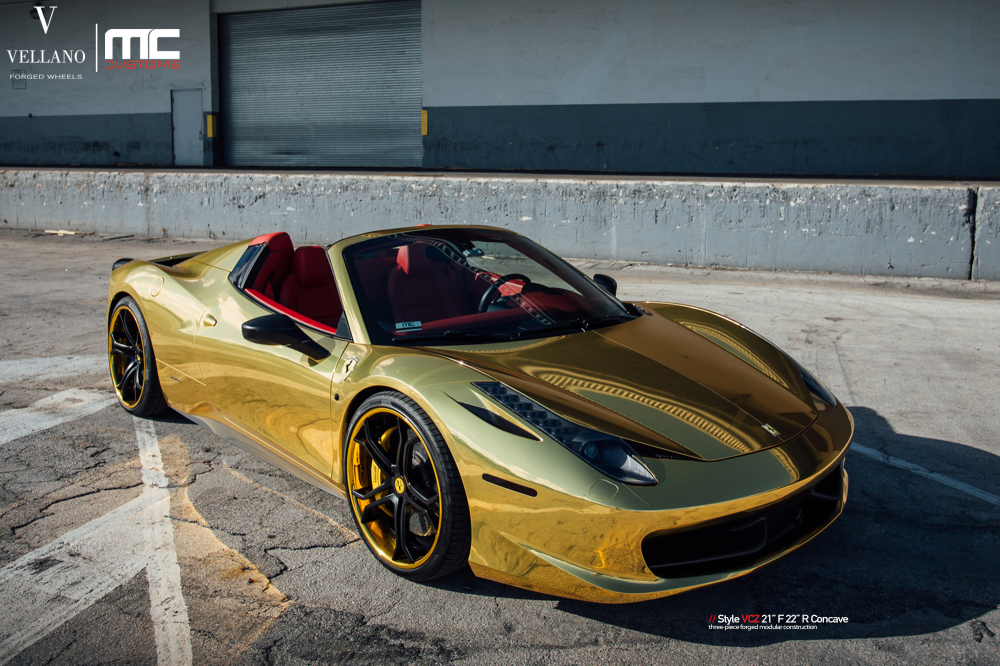 Ferrari 458 Italia Spyder на дисках Vellano VCZ