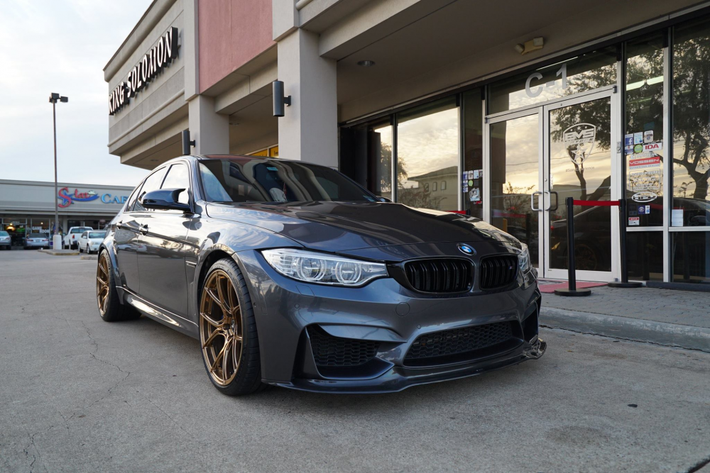 BMW M3 на дисках Vorsteiner V-SF 001 Polished Bronze