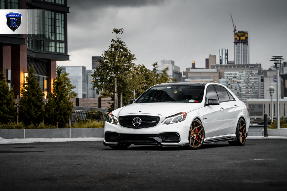 Mercedes E63 на дисках Rohana RFX11 Brushed Bronze