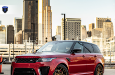 Range Rover SVR на дисках RFX11 Brushed Bronze