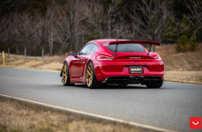 Porsche Cayman GT4 на дисках Hybrid Forged HF-5