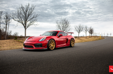 Porsche Cayman GT4 на дисках Hybrid Forged HF-5