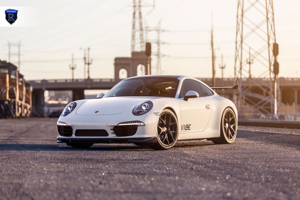 Porsche Carerra 911 на дисках Rohana RFX5
