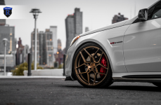 Mercedes E63 на дисках Rohana RFX11 Brushed Bronze