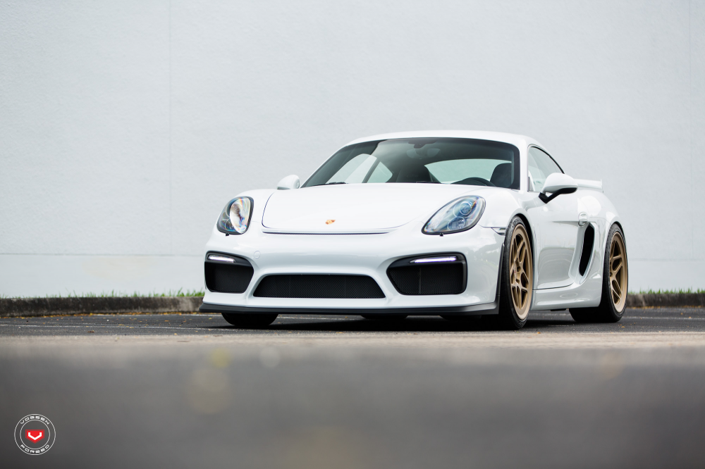 Porsche Cayman GT4 на дисках Vossen Forged LC-104