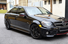 Mercedes Benz C63 на дисках Vortseiner V-FF 108 Carbon Graphite