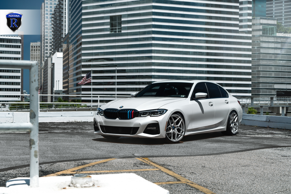 BMW 330i на дисках Rohana RFX11 Brushed Titanium