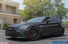 Infiniti Q50s RS Black на дисках XO Luxury XF1