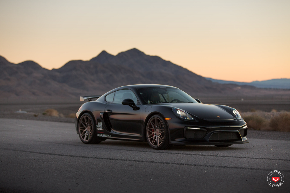 Porsche Cayman GT4 на дисках Vossen Forged VPS-314