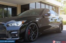 Infiniti Q50s RS Black на дисках XO Luxury XF1