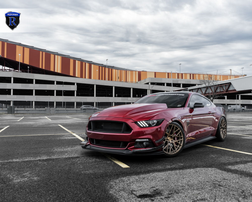 Ford Mustang GT на дисках Rohana RFX10 Brushed Bronze