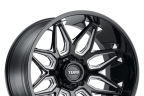 TUFF T3B Gloss Black with Milled Spokes