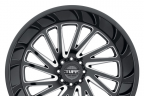 TUFF T2A Gloss Black with Milled Spokes
