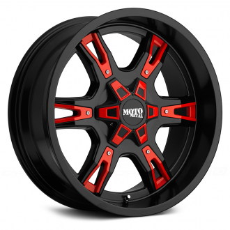 MOTO METAL - MO969 Gloss Black with Red and Chrome Accents