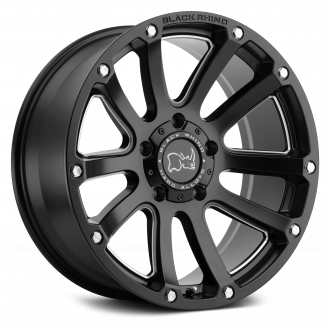 BLACK RHINO - HIGHLAND Matte Black with Milled Spokes