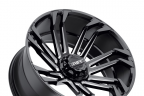 TUFF T21 Gloss Black with Milled Spokes