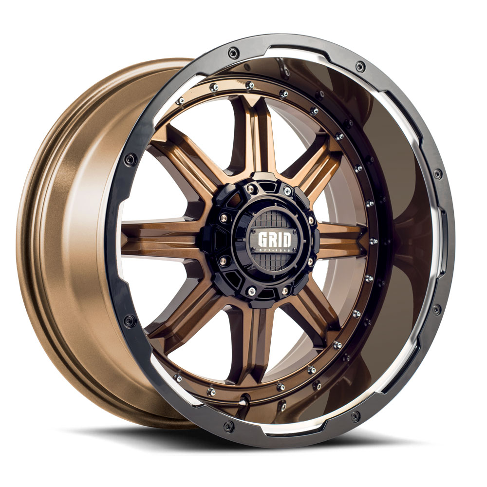 GRID OFF-ROAD GD-10 Gloss Bronze with Gloss Black Milled
