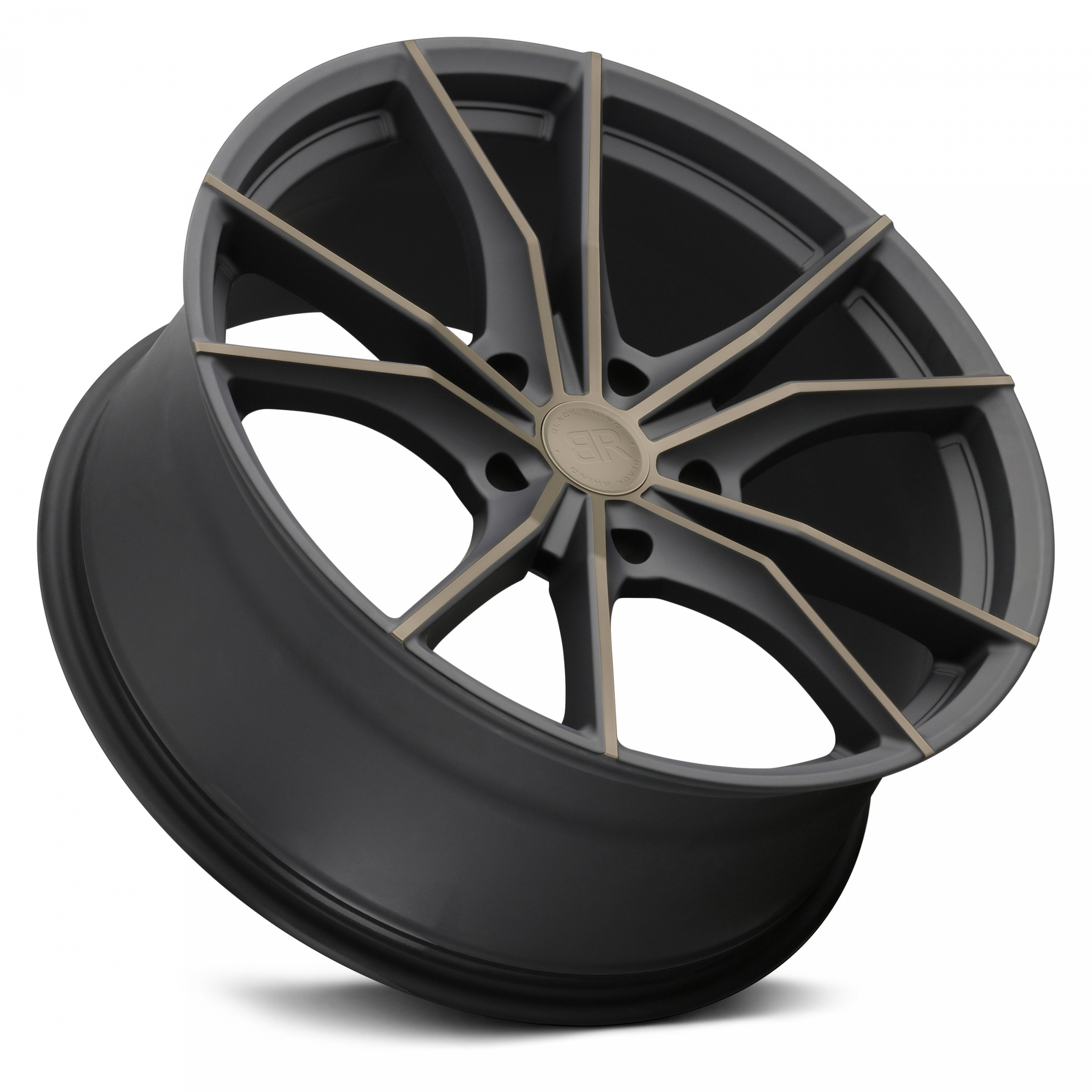 BLACK RHINO ZION 5 Matte Black with Machined Face and Dark Tint