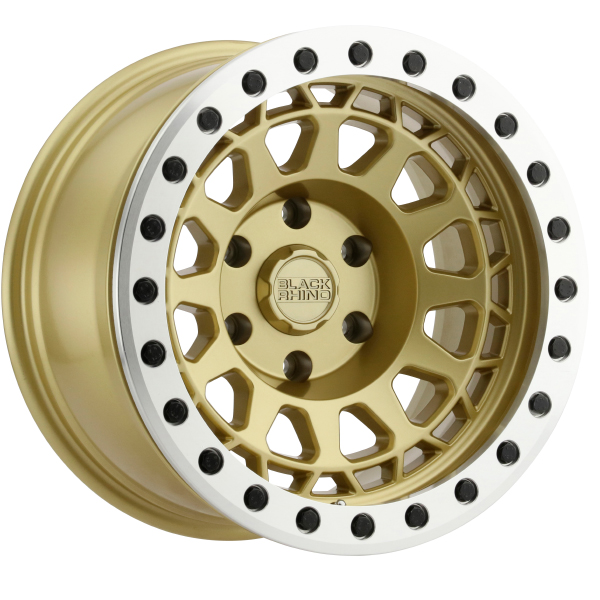 BLACK RHINO PRIMM BEADLOCK Matte Gold with Machined Ring