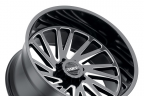 TUFF T2A Gloss Black with Milled Spokes