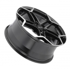 PETROL P1A Gloss Black with Machine Cut Face