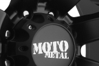 MOTO METAL MO968 Satin Black with Machined Flange