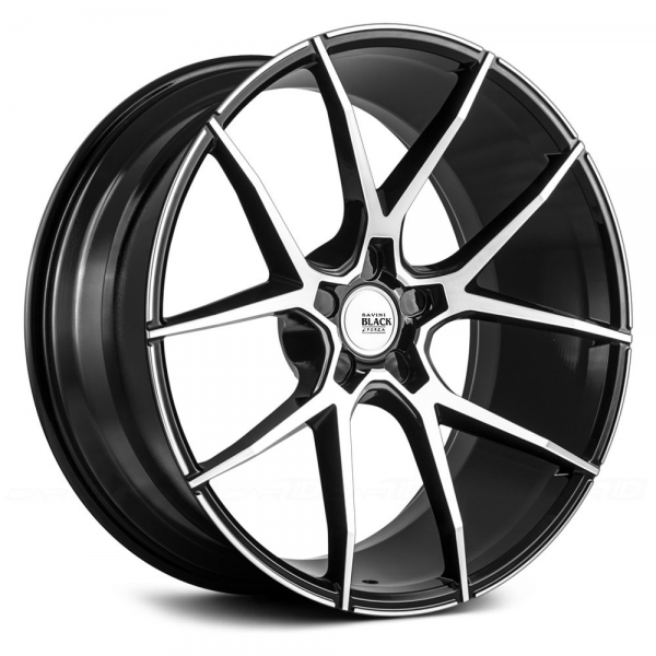 SAVINI BM-14 Black with Machined Face and Stripe