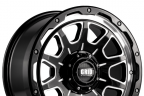 GRID OFF-ROAD GD-15 Gloss Black with Milled Accents