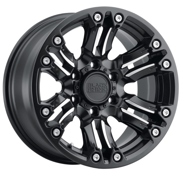 BLACK RHINO ASAGAI Matte Black with Machined Spoke & Stainless Bolts