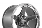 GRID OFF-ROAD GD-4 Gloss Graphite Milled