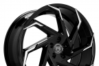 LEXANI CYCLONE Gloss Black with Machined Tips