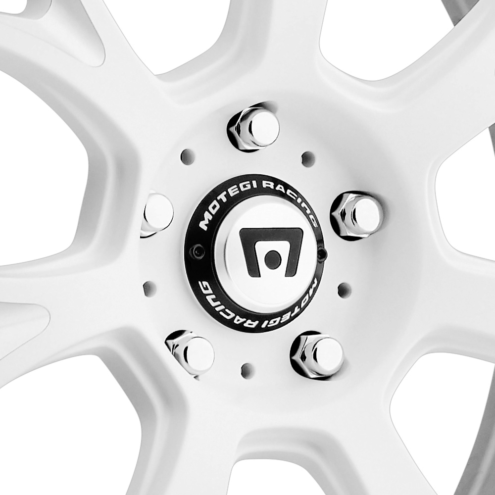 MOTEGI RACING MR126 Matte White with Milled Accents