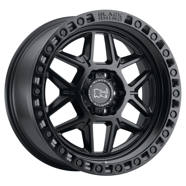 BLACK RHINO KELSO Matte Black with Black Bolts