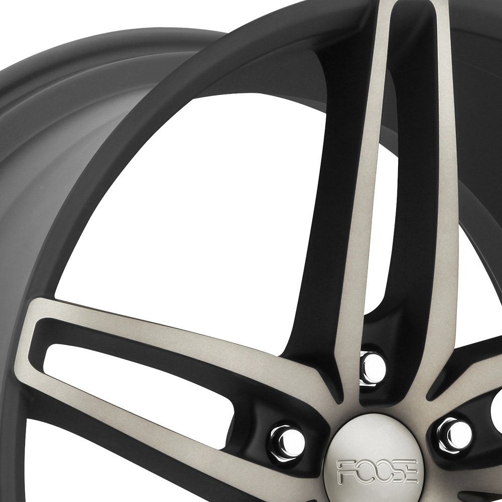 FOOSE STALLION 1PC Black with Machined Face and Double Dark Tint