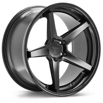 FERRADA - FR3 Matte Black with Gloss Black Lip