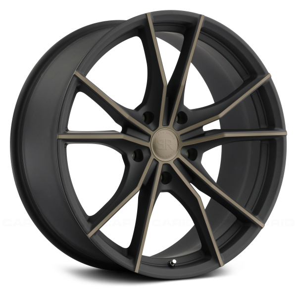 BLACK RHINO ZION 5 Matte Black with Machined Face and Dark Tint