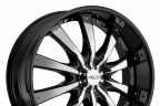 HELO HE875 Gloss Black with Chrome Inserts