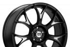 MOTEGI RACING MR126 Gloss Black with Milled Accents