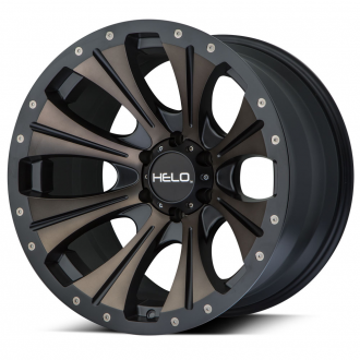 HELO - HE901 Satin Black with Dark Tint Clear Coat
