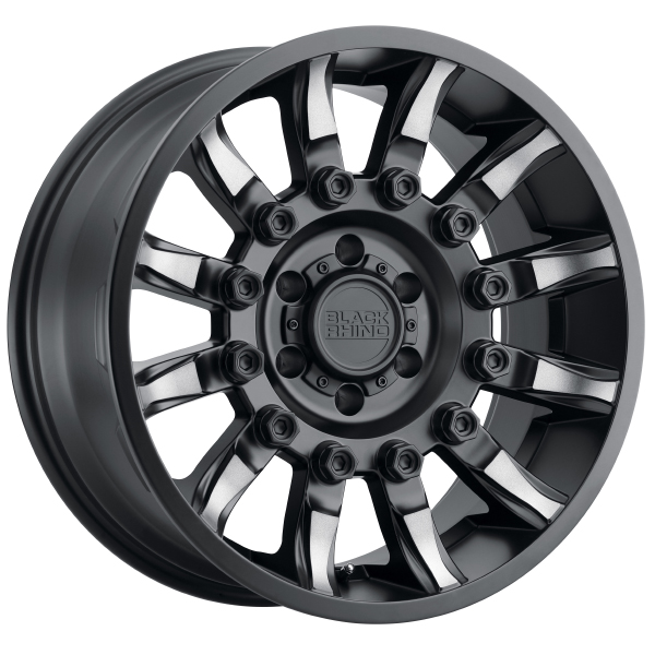 BLACK RHINO MISSION Matte Black with Machined Tinted Spokes