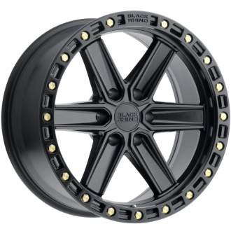 BLACK RHINO - HENDERSON Matte Black with Brass Bolts