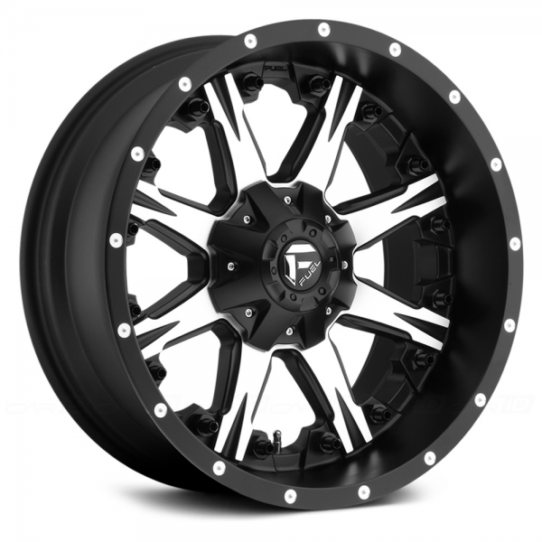 FUEL NUTZ 1PC Matte Black with Machined Face