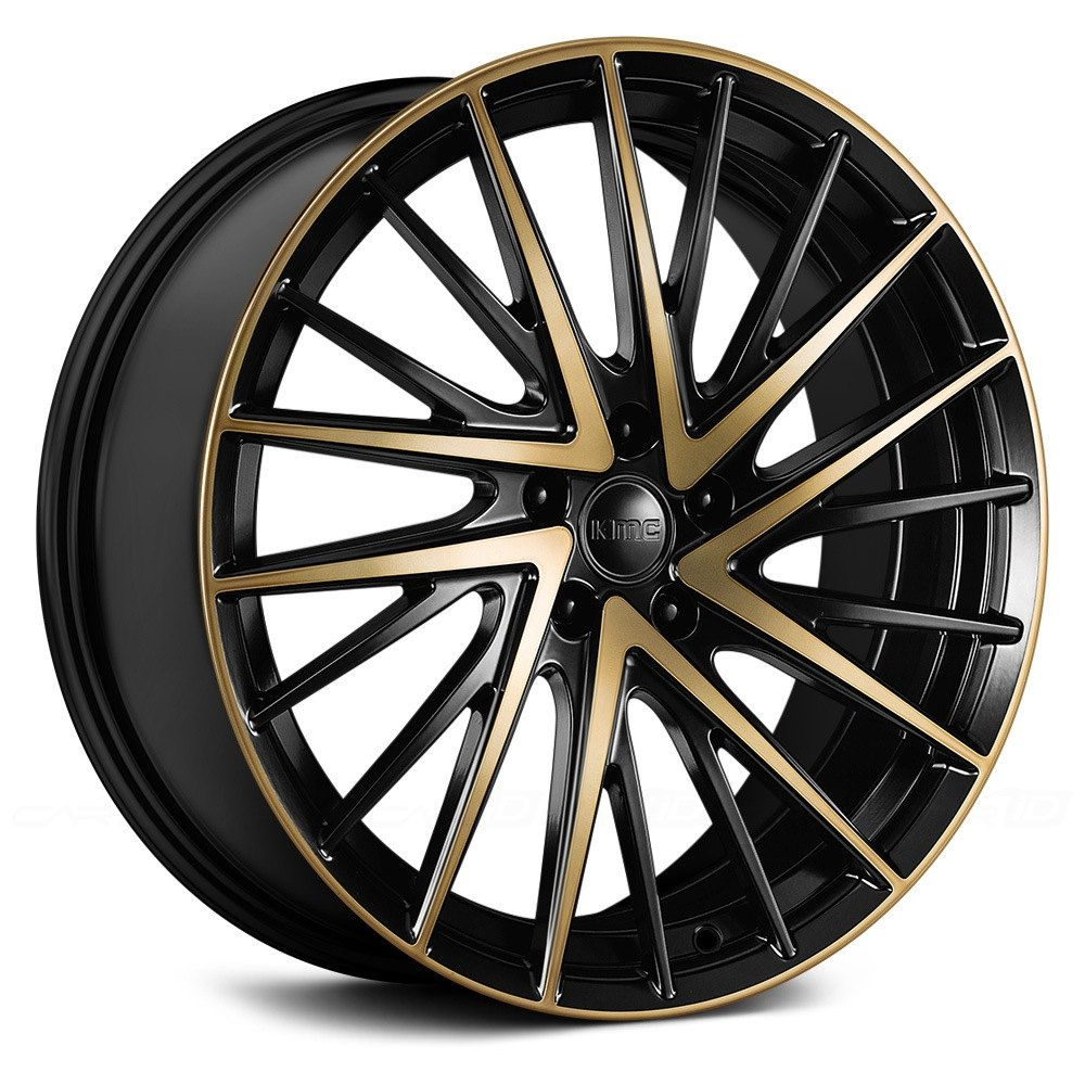 KMC KM697 NEWTON Satin Black with Machined Face and Tinted Clear Coat