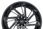 TUFF T1B Gloss Black with Milled Spokes