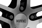 KMC KM703 MONOPHONIC Satin Black with Machined Face