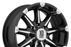 KMC XD SERIES XD779 BADLANDS Gloss Black with Machined Face