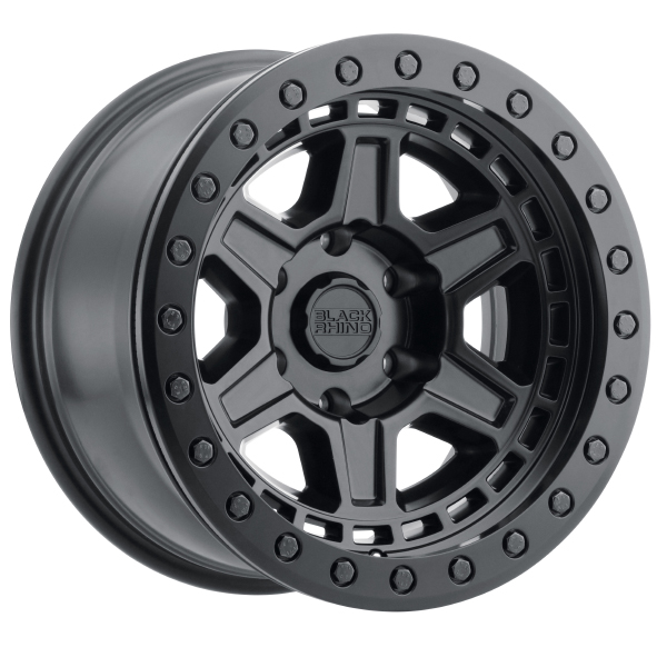 BLACK RHINO RENO BEADLOCK Matte Black with Black Bolts