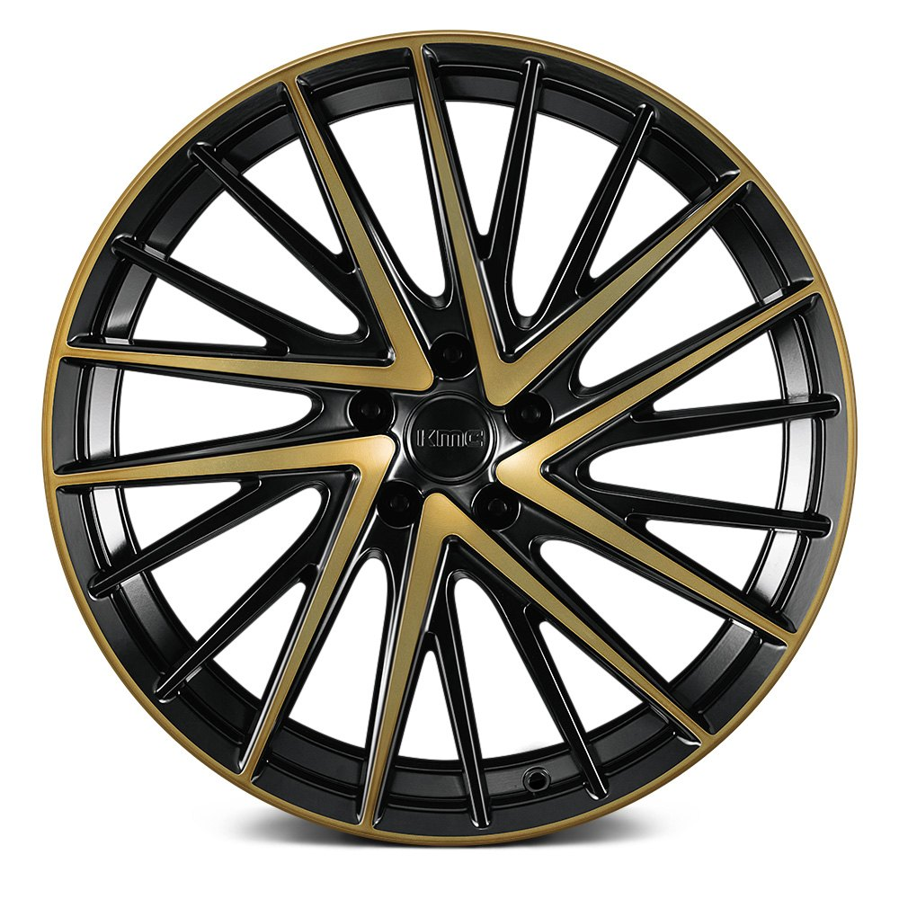 KMC KM697 NEWTON Satin Black with Machined Face and Tinted Clear Coat