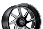 TUFF T2B Gloss Black with Milled Spokes