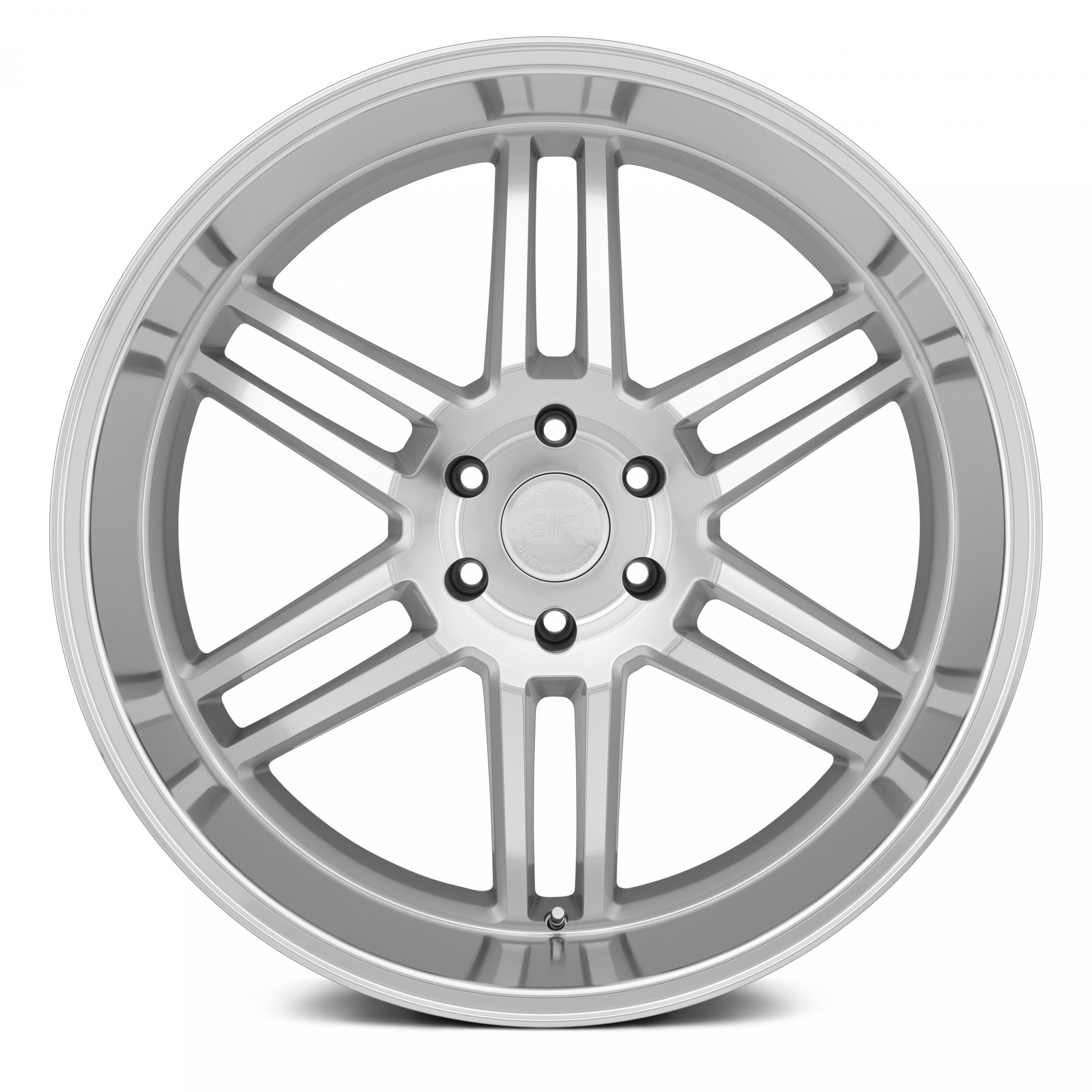 BLACK RHINO KATAVI Silver with Mirror Cut Face and Lip